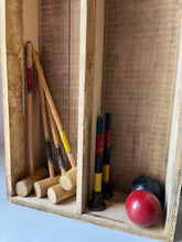 Load image into Gallery viewer, Mid century Table Croquet set