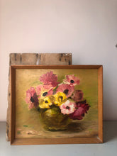 Load image into Gallery viewer, Mid-Century Floral Vase Painting