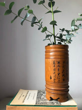 Load image into Gallery viewer, Vintage Chinese Bamboo Brush Pot