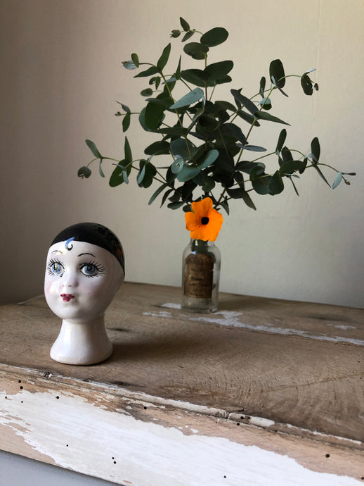 Vintage Pierrot Dolls Head