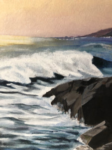 Vintage Seascape Painting