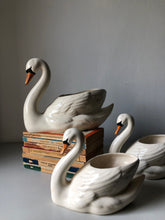 Load image into Gallery viewer, Large Antique Carlis Ware Swan Planter