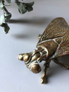 Vintage Brass Fly Vesta