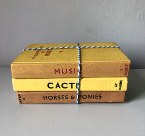 Trio of Observer Books, Music, Cacti, and Horses & Ponies