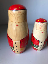 Load image into Gallery viewer, Vintage Father Christmas Nesting Dolls