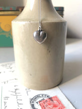 Load image into Gallery viewer, Engraved Silver Heart &#39;M&#39; necklace