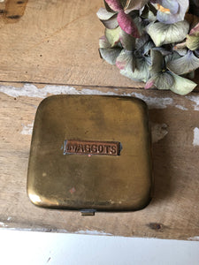 Set of Vintage Brass Bait Tins
