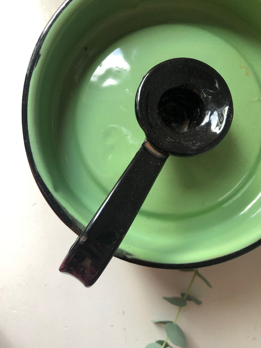 Vintage Enamel candle holder