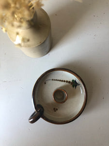 Vintage Mexican Stoneware Candle Holder