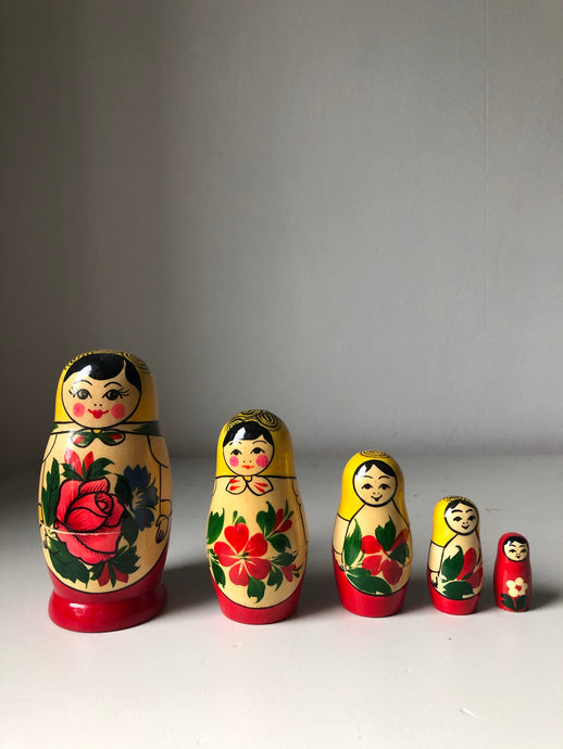 Set of Vintage Russian Dolls