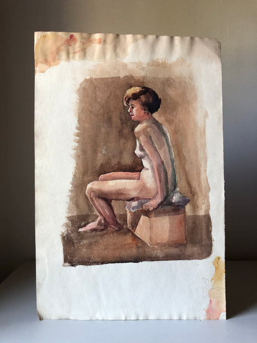 Original Watercolour, 1930s Nude