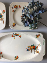 Load image into Gallery viewer, Art Deco Staffordshire Parrots plate set