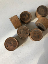 Load image into Gallery viewer, Vintage French Wooden Lotto Numbers