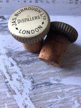Load image into Gallery viewer, Antique Cork Stoppers, Jas Burrough Ltd. Distillers, London