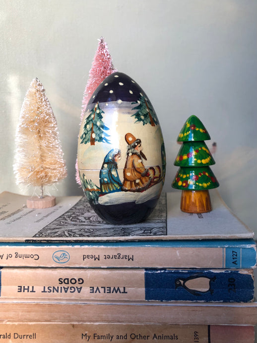Rare Vintage Russian Christmas Nesting Tree