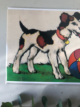 Load image into Gallery viewer, Vintage Dog with Ball Card
