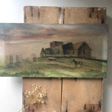 Load image into Gallery viewer, Antique Church Oil Painting on Canvas (UK SHIPPING ONLY)