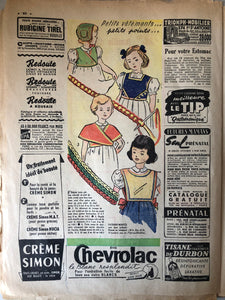 1950s French Fashion Newspaper
