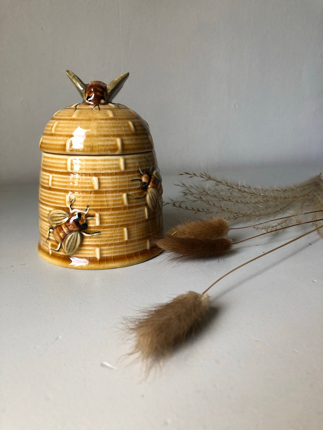 Vintage Bee Honey pot