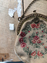 Load image into Gallery viewer, Antique Needlepoint Tapestry Chain Purse