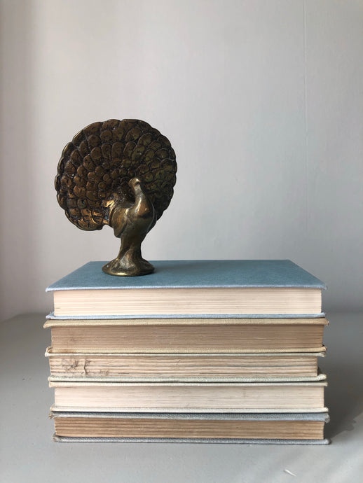 Vintage Brass Peacock