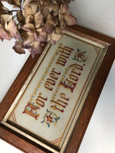 Load image into Gallery viewer, Antique Religious Framed Embroidery