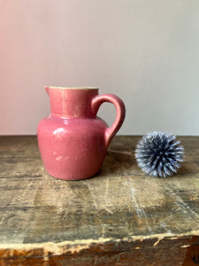 Vintage miniature pink pottery jug