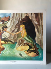 Load image into Gallery viewer, Original 1950s School Poster, ‘The Little Mermaid’