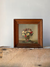 Load image into Gallery viewer, Vintage Miniature framed oil painting, Posy Jug