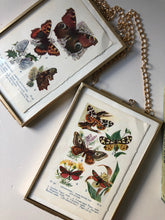 Load image into Gallery viewer, Framed 1920&#39;s Garden Butterflies Bookplate