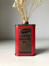 Load image into Gallery viewer, Vintage Sewing Machine Oil Tin