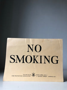 Vintage 'NO SMOKING' Poster