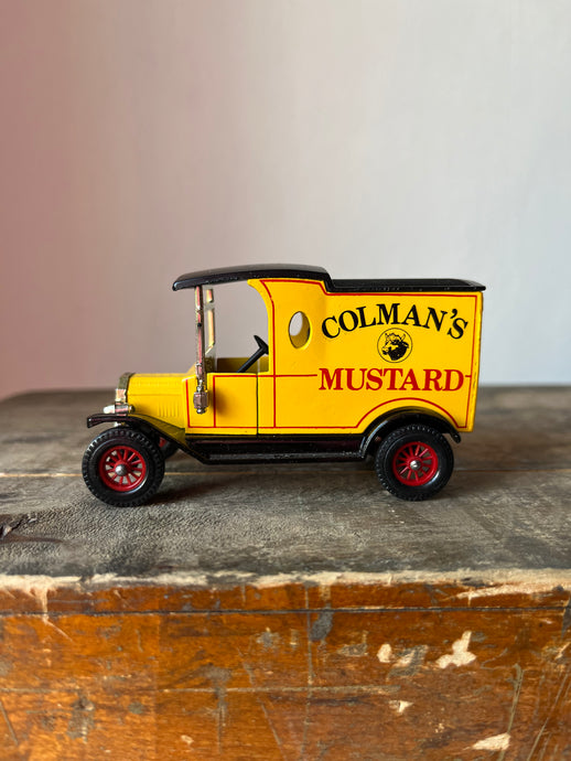 Vintage Matchbox Advertising Car, Coleman’s Mustard