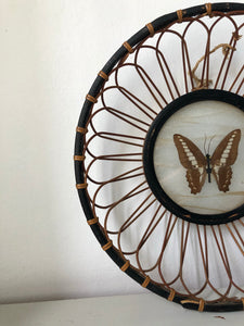 Vintage Butterfly Bamboo Bowl