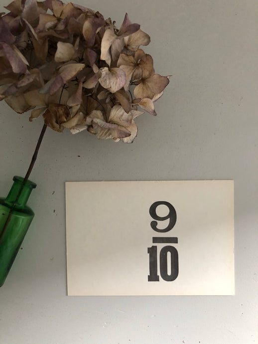 Vintage Price Sale Card, Double sided