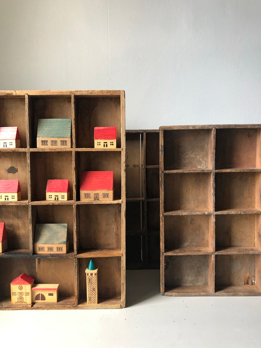 Vintage Pigeon Hole Display Trays