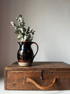Vintage Brown Pottery Jug