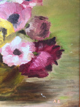 Load image into Gallery viewer, Mid-Century Floral Vase Painting
