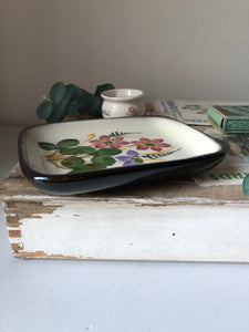 Vintage Wild flower Pottery Dish