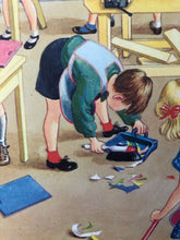 Load image into Gallery viewer, Original 1950s School Poster, ‘Cleaning Up Time’