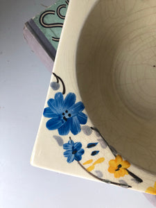 Hand painted Floral Serving Bowl