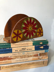 Vintage Wooden Letter Rack