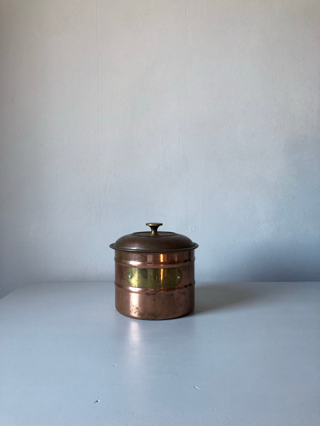 Vintage Swedish Copper Tea Caddy