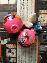 Load image into Gallery viewer, Pair of Retro Christmas Baubles, Pink