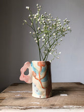 Load image into Gallery viewer, Abstract Studio Pottery Vase with Handle