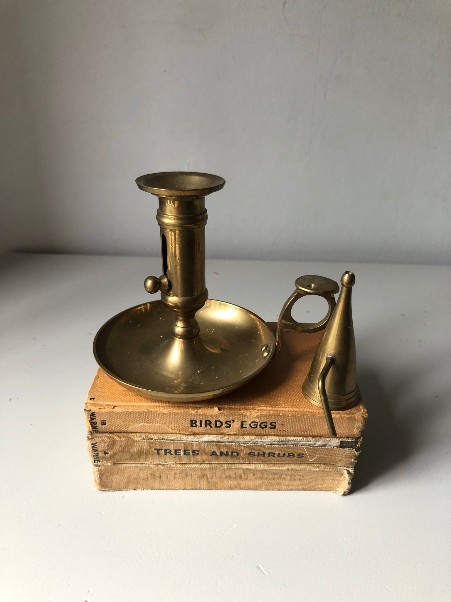 Vintage Brass Chamberstick with snuffer – Lost and loved