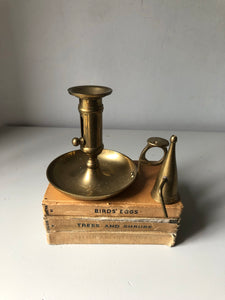 Vintage Brass Chamberstick with snuffer