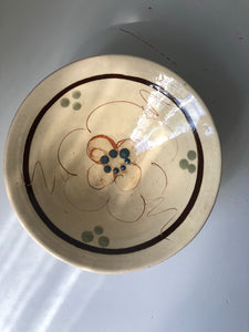 Vintage hand painted rustic bowl