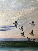 Load image into Gallery viewer, 1950s Flying Geese Painting
