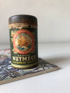 Vintage Nutmeg Round Tin
